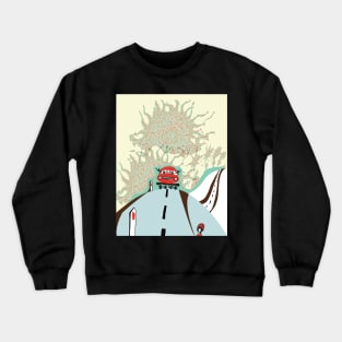 Alien Red Car Crewneck Sweatshirt